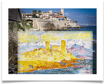 Antibes with 1908 by Henri-Edmond Cross - Carol Sparkes